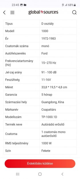 Mono ersit 1000 watt