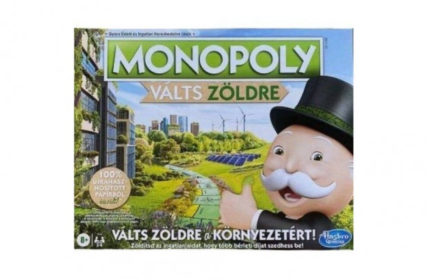 Monopoly Go Green Vlts zldre trsasjtk