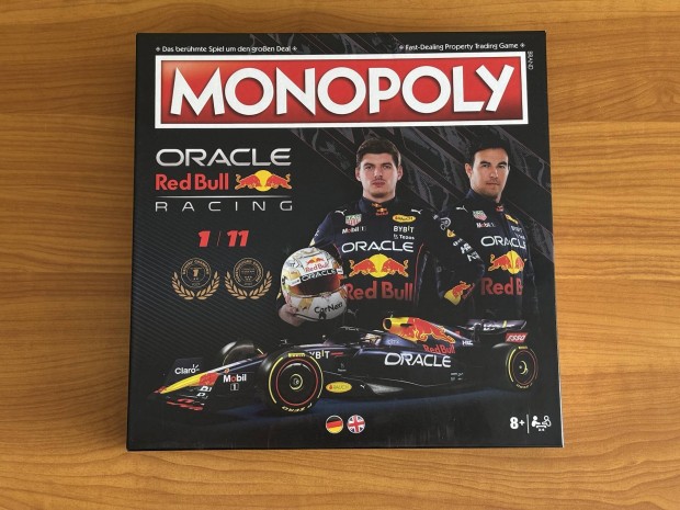 Monopoly Red Bull F1 limitlt kiads trsasjtk