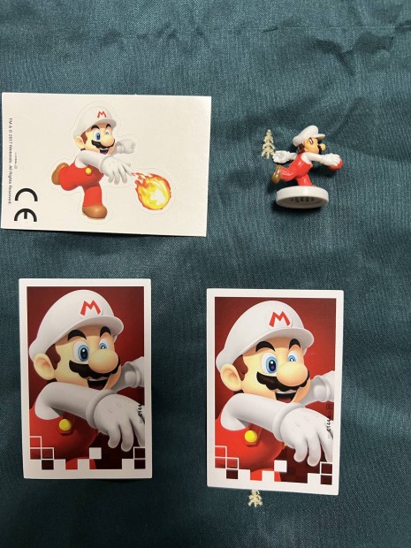 Monopoly gamer super Mario karakter kiegszt figura Fire Mario 