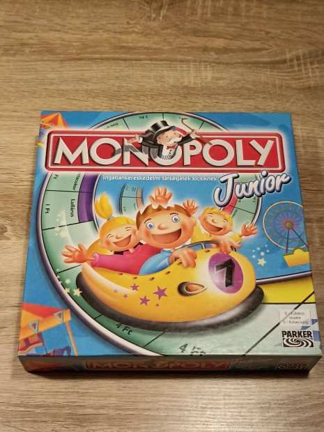 Monopoly junior trsasjtk 5-8 ves korig - jszer llapotban