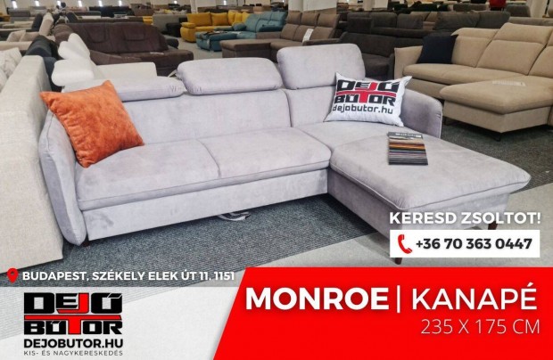 Monroe sarok kanap btor lgarnitra rugs 235x175 cm zenja 5 gray