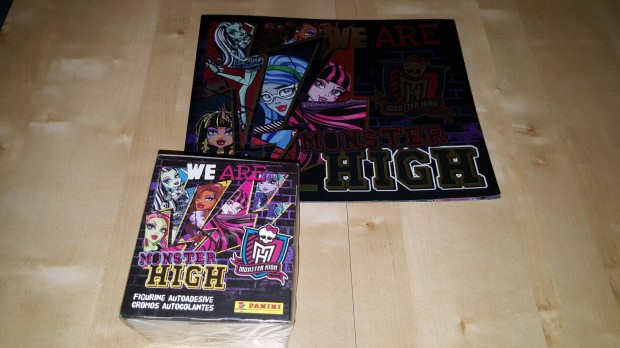 Monster High / We Are Monster High j album + 50 csomag matrica panini
