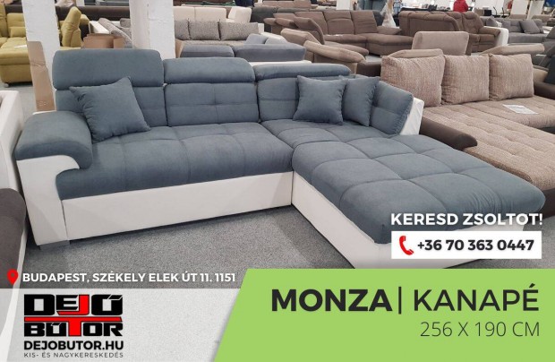 Monza gray sarok rugs kanap lgarnitra 256x190 cm gyazhat