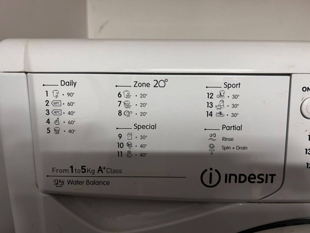 Mosogep 1-5kg indesit