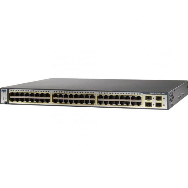 Most figyeljen! Gigabites PoE-s Cisco C3750G-48PS-S 48 portos switch s