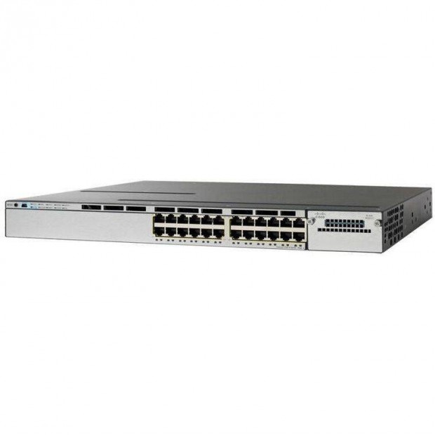 Most figyeljen! Gigabites PoE-s Cisco C3750X-24P-S 24 portos switch sz