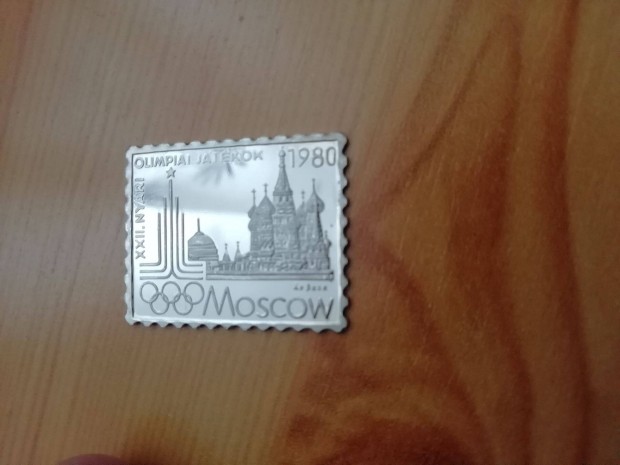 Moszkvai Olimpia 1980-as jelzet ezst blyeg klnlegesg II
