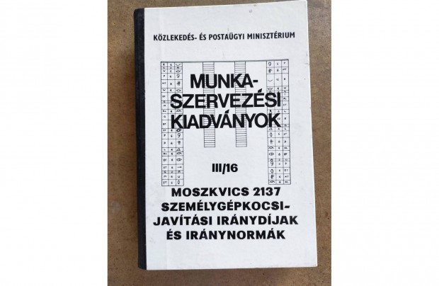 Moszkvics 2137 Mhely javtsi utasts s irnynormk