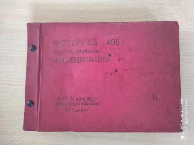 Moszkvics 408-426-433 személygépkocsi Alkatrészkatalógus ll