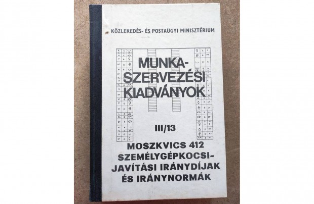 Moszkvics 412 Mhely javtsi utasts s irnynormk