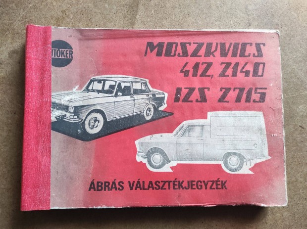 Moszkvics 412, 2140, s Izs 2715 alkatrszkatalgus