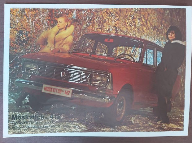 Moszkvics 412 eredeti Avtoexport prospektus 