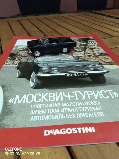Moszkvics Turiszt Cabrio Orosz sorozat modell Deagostini 1:43