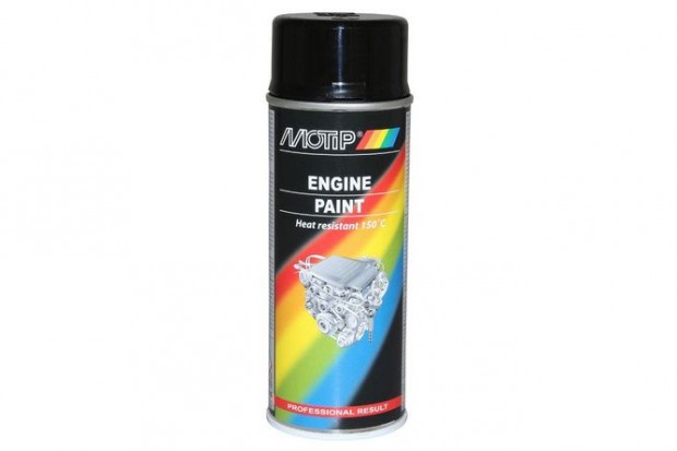 Motip motorfesték, fekete 400ml spray