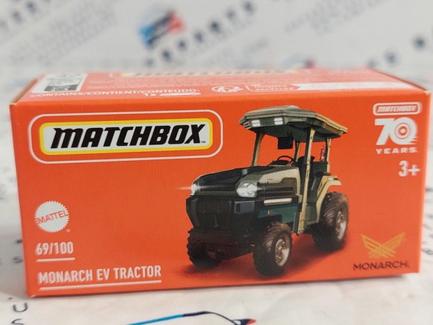 Motivo Monarch EV Tractor - 69/100 - Matchbox - 1:64