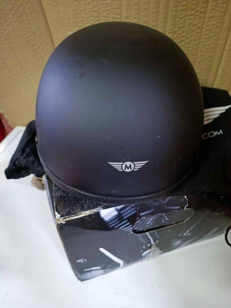 Moto Helmets D22 Matt Black sisak, buksisak