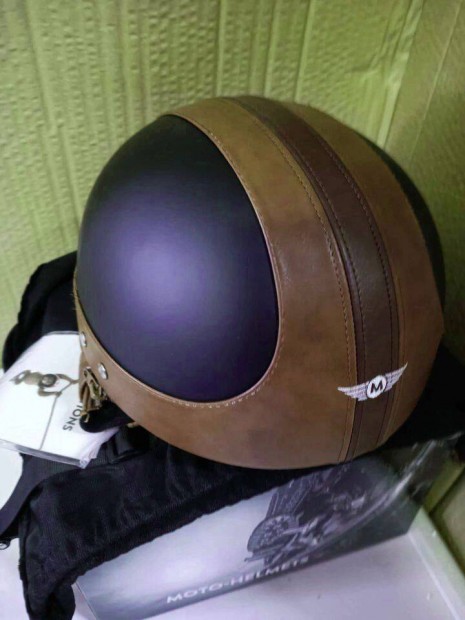 Moto Helmets D22 Vintage Black sisak, bukósisak