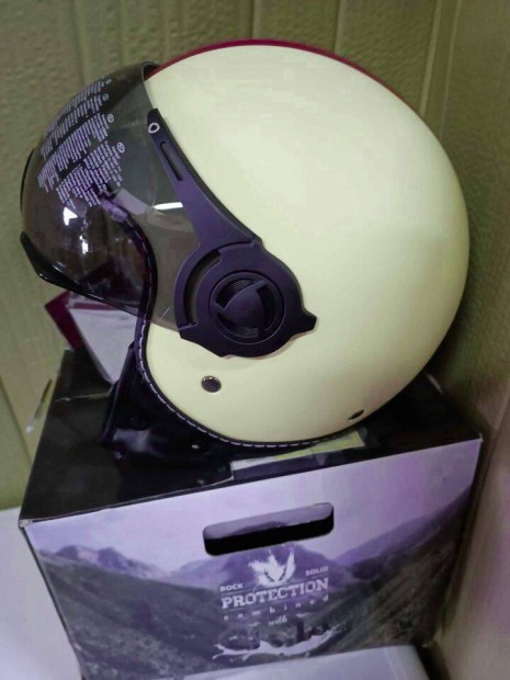 Moto Helmets H44 "Venice Creme" jet sisak bukósisak
