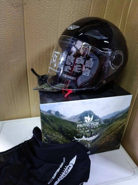 Moto Helmets U52 Gloss Black Buksisak