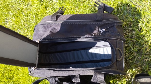 Motodetail motoros textil oldaltáska 2x24liter , Givi telefontartó