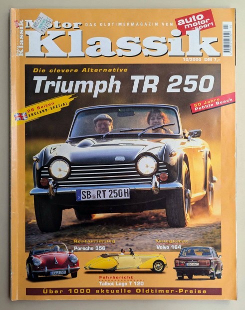 Motor Klassik 2000/10 nmet vetern auts magazin