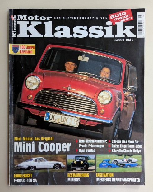 Motor Klassik 2001/08 nmet vetern auts magazin