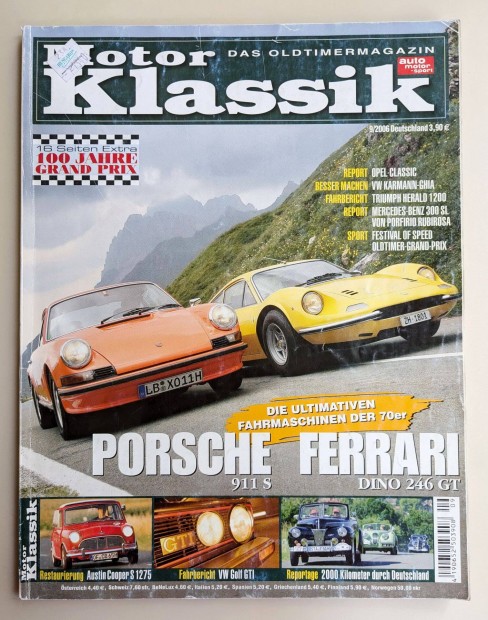 Motor Klassik 2006/09 nmet vetern auts magazin