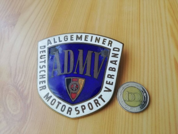 Motor Sport Német egyesületi porcelán nagy jelvény ritka db