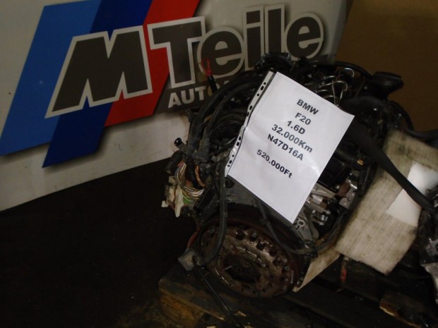 Motor egyben - BMW  1-es sorozat /  F20   1,6D  / N47D16A