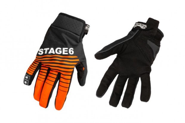 Motorcycle Gloves Stage6 Street Pure Orange / Black L