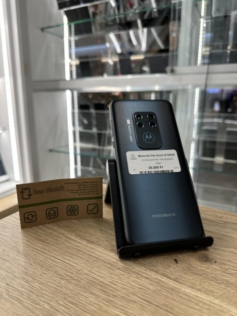Motorola One Zoom Kártyafüggetlen 128 GB 4 GB Ram, 12 hó garancia