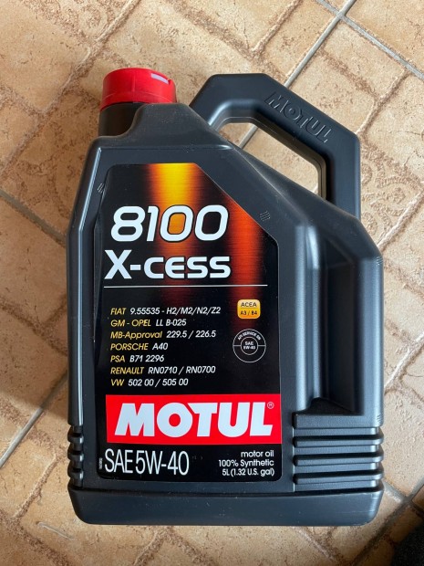 Motorolaj Motul 8100 X-Cess 5W-40 5 liter