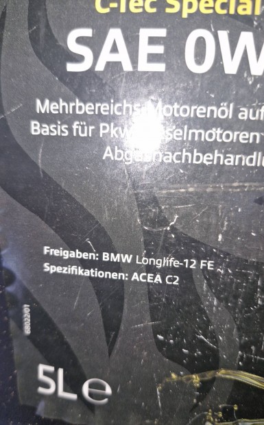 Motorolaj SAE 0W30 C-Tec Special BMW Longlife 12 FE