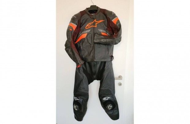 Motoros Bőrruha, 54-Es, Alpinestars, (Jól Szellőző, Hálós Rendszer) SZ