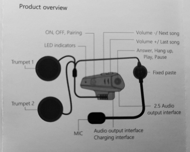 Motoros bluetoth headset