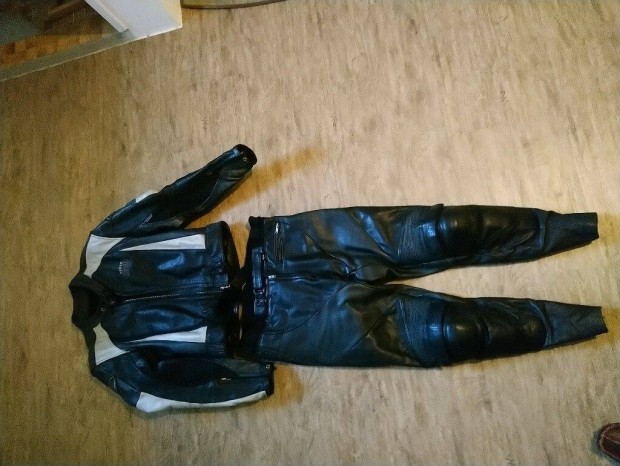 Motoros b�r 2 r�szes kab�t dzseki nadr�g m�ret 50 protektor