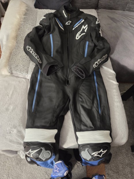 Motoros bőr ruha (uj) Alpinestars logokkal