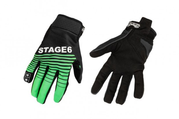 Motoros kesztyűk Stage6 Street Pure zöld / fekete S
