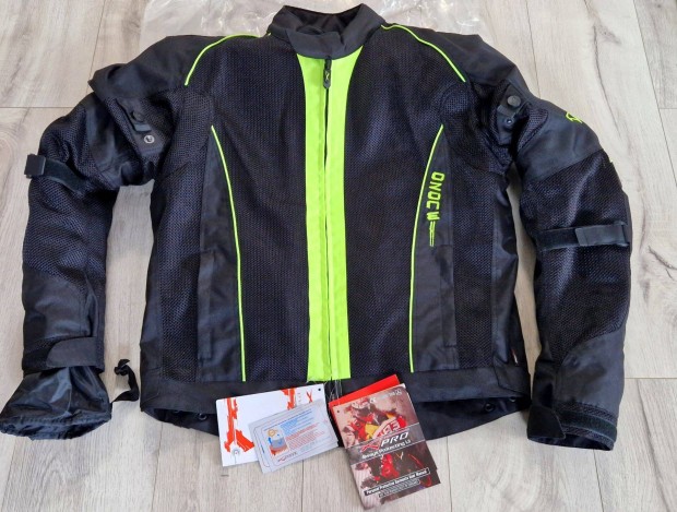 Motoros kordura tra sport kabt cordura 4 vszakos dzseki Fluo Hi-Vis