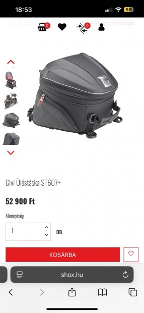 Motoros táska