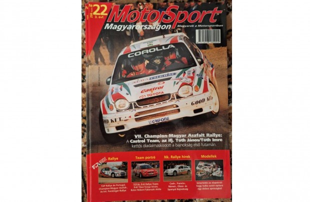 Motorsport Magyarorszgon magazin 1999.retro,j llapot