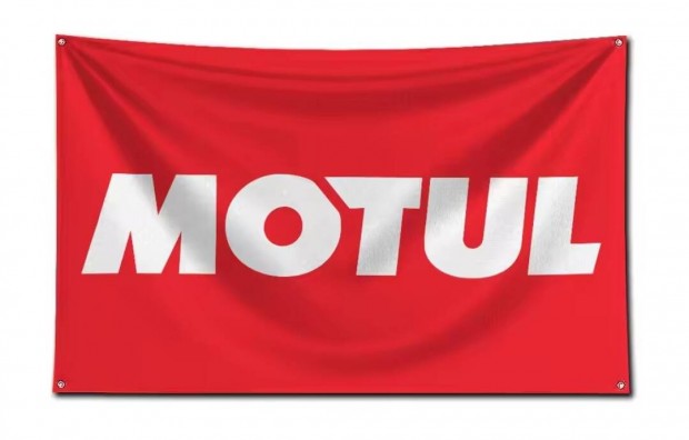 Motul felirat zszl, dekorci (nem Stihl, nem Husqvarna) 