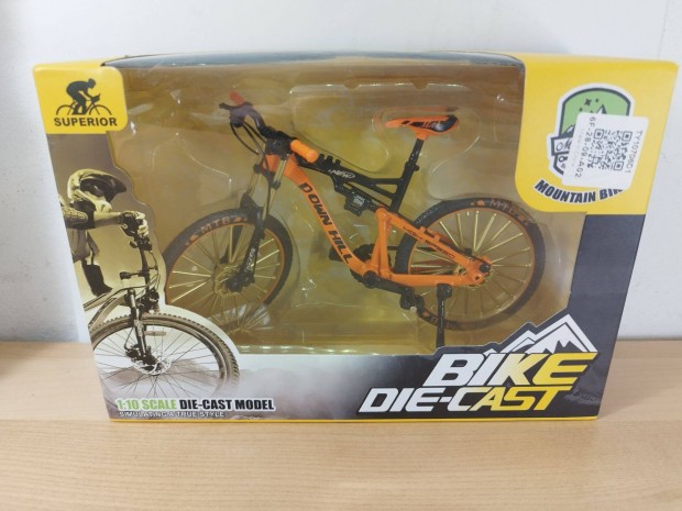 Mountain Bike Modell 1:10 mretarny Narancssrga teljesen j llapot