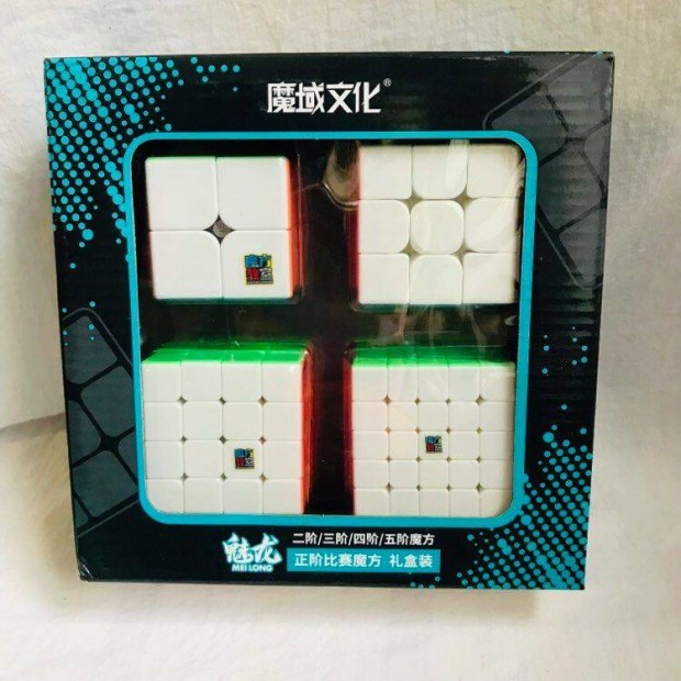 Moyu Meilong Cube Set 2x2,3x3,4x4,5x5 rubik kocka kszlet ajndkdoboz