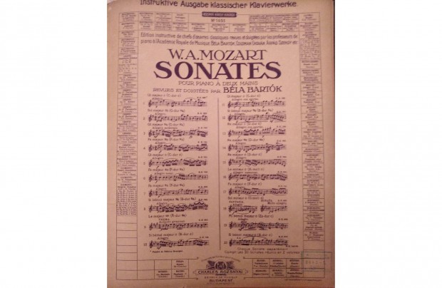 Mozart Szonáták zongorára