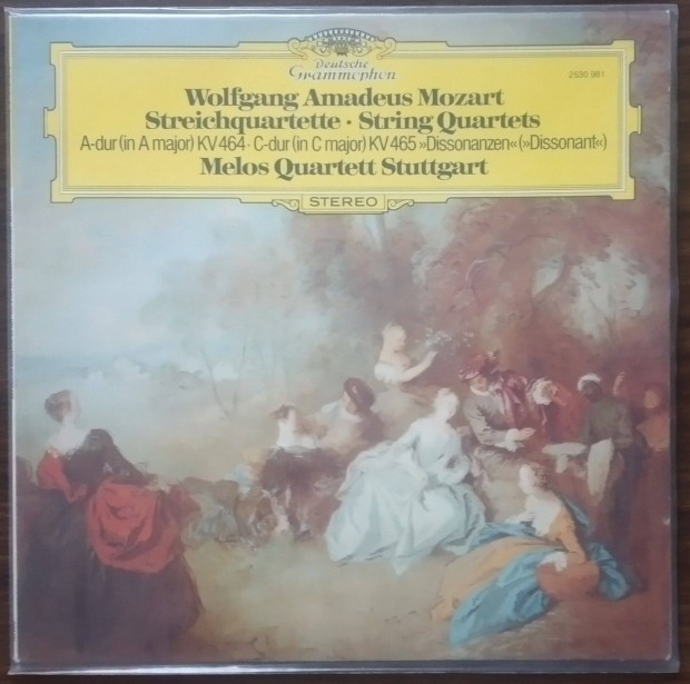 Mozart: String Quartets - Melos Quartett DG LP