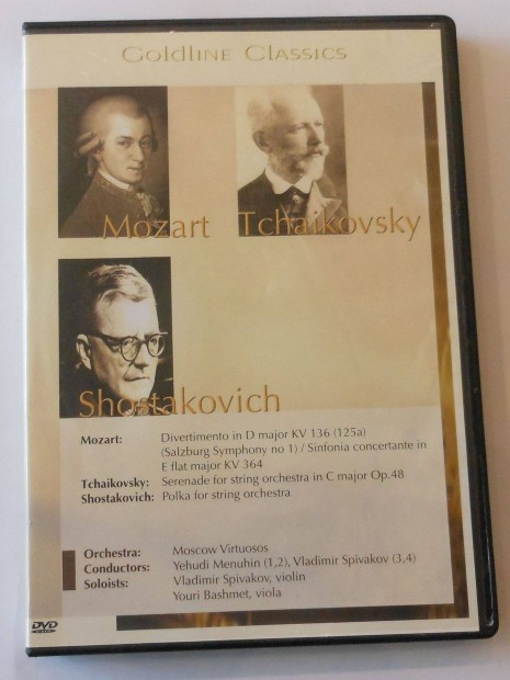 Mozart, Tchaikovsky, Shostakovich DVD
