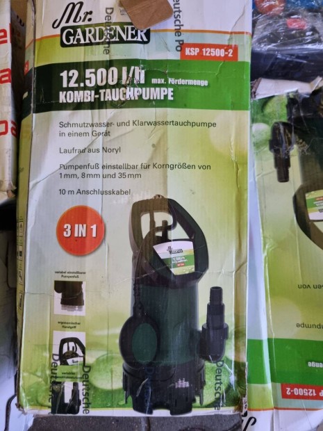 Mr.Gardener bvrszivatty, tiszta szrt s szennyvz szivatty 12500L