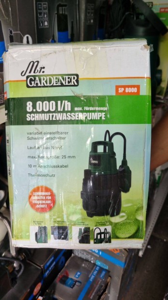 Mr.Gardener merl bvrszivatty 8000L/ra vzhozammal szennyvz sziv